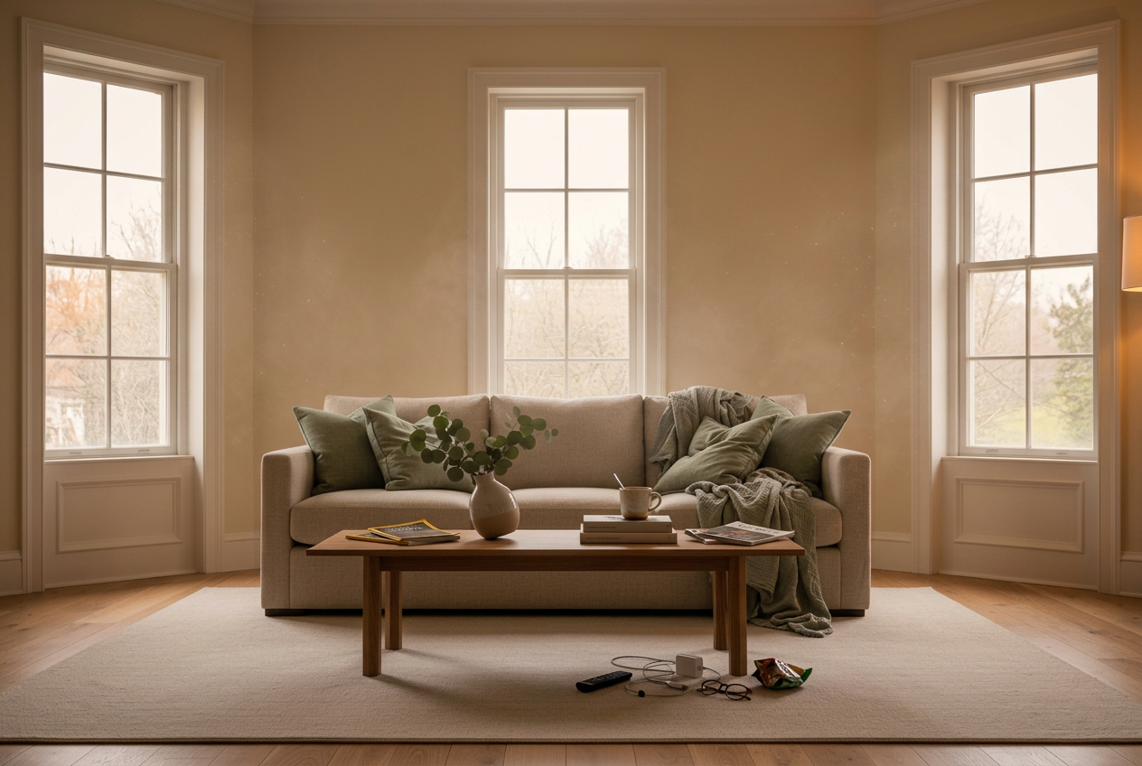 Living room — before